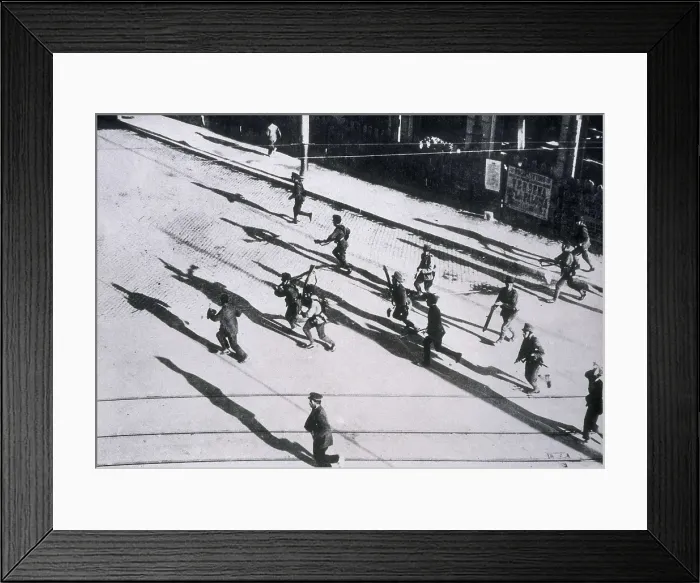 Framed Print : Spain (1917). General strike. Repression of the army. AISA / Everett Collection**US SALES ONLY**