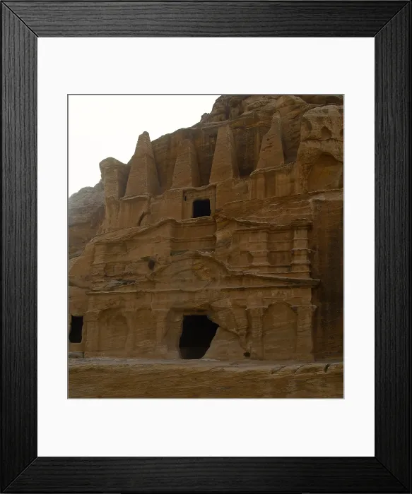 Framed Print : The Obelisk Tomb and the Triclinium, 2nd Century B.C.-1st Century A.D. carved stone - Jordan, Petra, Bab el-Siq. Whole artwork view Framed Print : The Obelisk Tomb and the Triclinium, 2nd Century B.C.-1st Century A.D. carved stone - Jordan, Petra, Bab el-Siq. Whole artwork view