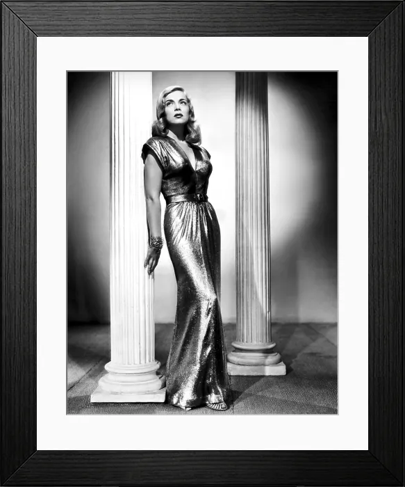 Framed Print : YOU CAME ALONG, Lizabeth Scott (in a gown by Edith Head), 1945