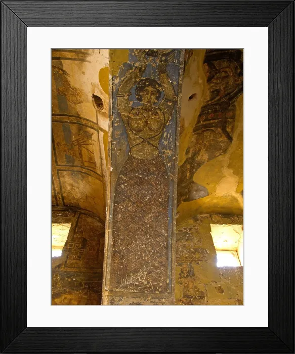Framed Print : Nude female dancer, 711-743, 8th Century A.D. fresco - Jordan, Zarqa Governorate. Detail Framed Print : Nude female dancer, 711-743, 8th Century A.D. fresco - Jordan, Zarqa Governorate. Detail