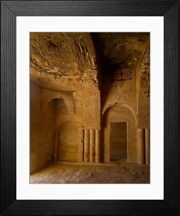 Framed Print : Castle of al-Kharana (Qasr al-Kharana), 705-710, 8th Century A.D. stone building - Jordan, Amman. Detail