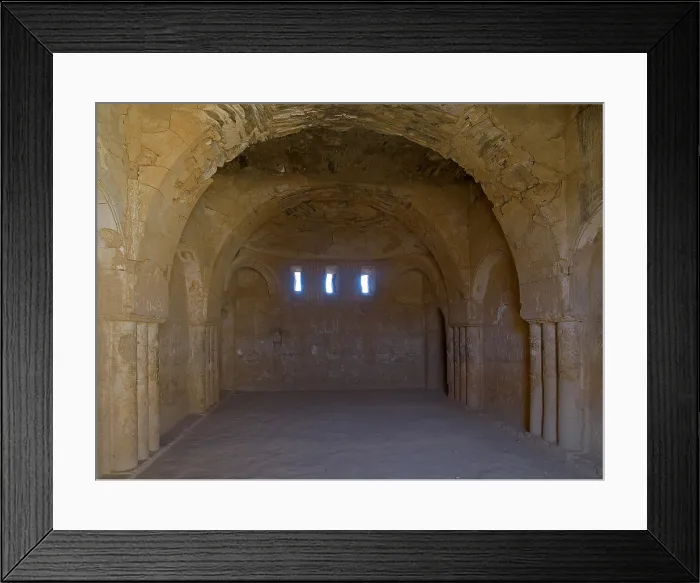 Framed Print : Castle of al-Kharana (Qasr al-Kharana), 705-710, 8th Century A.D. stone building - Jordan, Amman. Detail Framed Print : Castle of al-Kharana (Qasr al-Kharana), 705-710, 8th Century A.D. stone building - Jordan, Amman. Detail