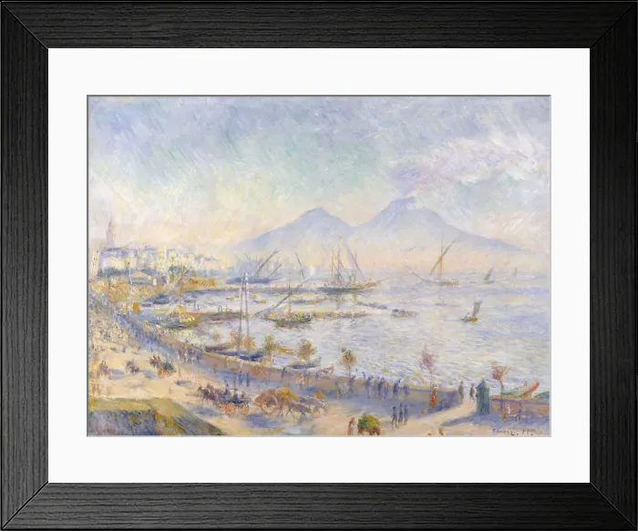 Framed Print : The Bay of Naples, by Auguste Renoir, 1881, French impressionist painting, oil on canvas Framed Print : The Bay of Naples, by Auguste Renoir, 1881, French impressionist painting, oil on canvas