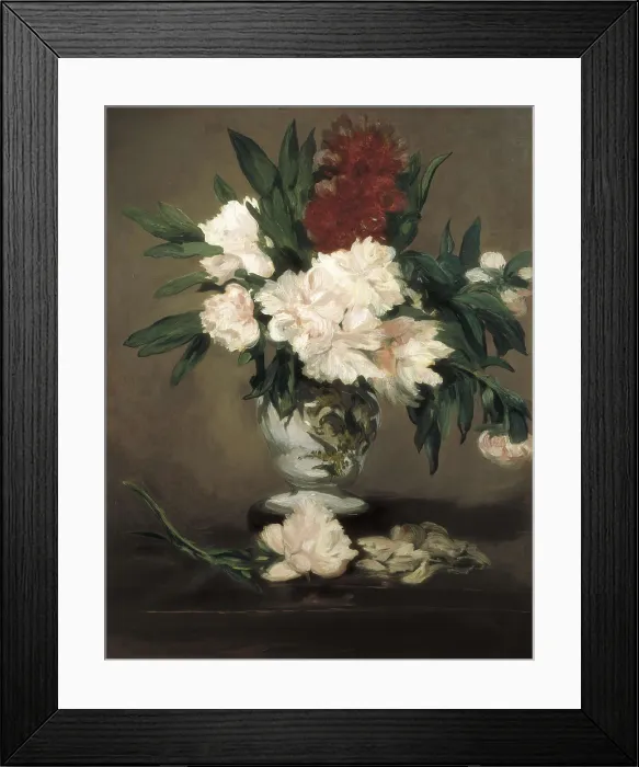 Framed Print : MANET, douard (1832-1883). Peonies in a Vase. 1864. Impressionism. Oil on canvas. FRANCE. Paris. Muse d'Orsay (Orsay Museum). AISA / Everett Collection**US SALES ONLY** Framed Print : MANET, douard (1832-1883). Peonies in a Vase. 1864. Impressionism. Oil on canvas. FRANCE. Paris. Muse d'Orsay (Orsay Museum). AISA / Everett Collection**US SALES ONLY**