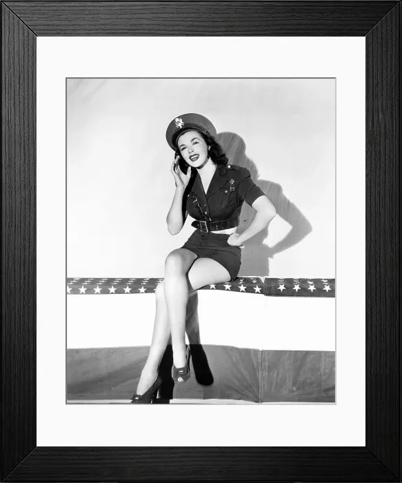 Framed Print : YOU'RE IN THE ARMY NOW, Navy Blues Sextette member Marguerite Chapman, 1941 Framed Print : YOU'RE IN THE ARMY NOW, Navy Blues Sextette member Marguerite Chapman, 1941