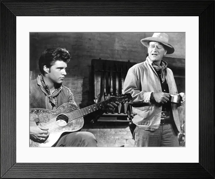 Framed Print : RIO BRAVO, Ricky Nelson, John Wayne, 1959 Framed Print : RIO BRAVO, Ricky Nelson, John Wayne, 1959