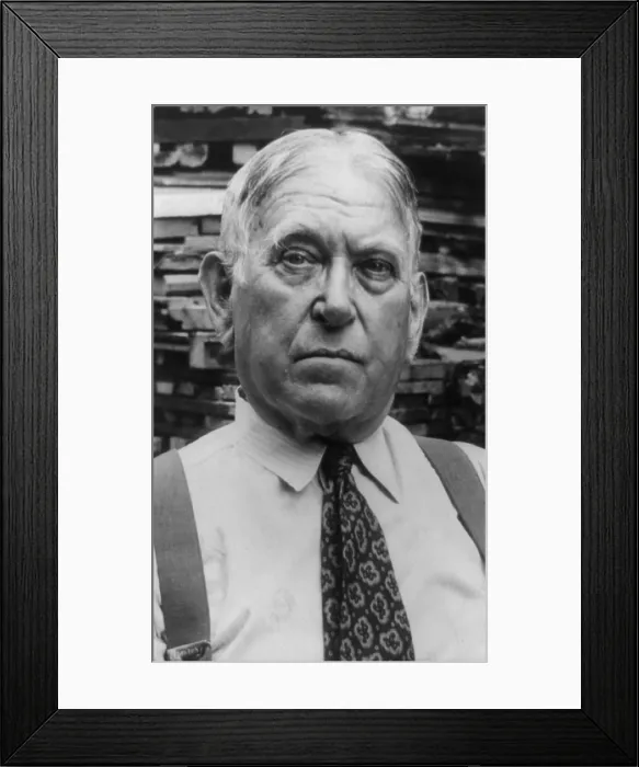 Framed Print : Henry Louis Mencken in Sept. 1955 at age 75. He wrote as H. L. Mencken, directing his incisive humor at American customs and culture (BSLOC_2020_2_58) Framed Print : Henry Louis Mencken in Sept. 1955 at age 75. He wrote as H. L. Mencken, directing his incisive humor at American customs and culture (BSLOC_2020_2_58)