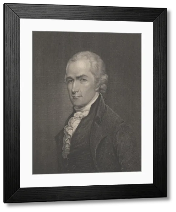 Framed Print : Alexander Hamilton, engraving by John Francis Eugene Prudhomme, from an original miniature by Walter Robertson, c.1790-1800 (BSLOC_2019_4_94) Framed Print : Alexander Hamilton, engraving by John Francis Eugene Prudhomme, from an original miniature by Walter Robertson, c.1790-1800 (BSLOC_2019_4_94)