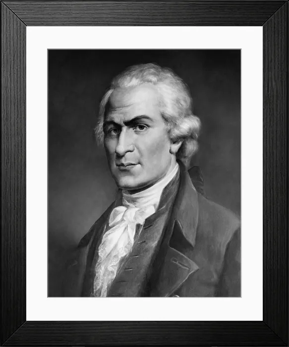 Framed Print : Alexander Hamilton, by Constantino Brumidi, painter of murals in the United States Capitol over a 25-year period, from 1855 to 1880