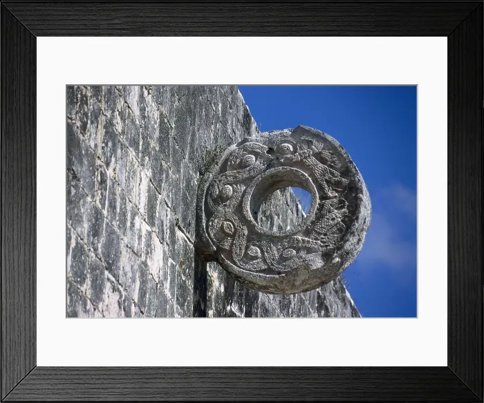 Framed Print : MEXICO. YUCATN. Chichn Itz. Ballgame. Maya art. Architecture. AISA / Everett Collection**US SALES ONLY**
