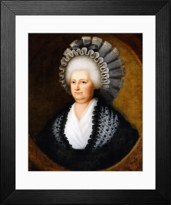 Framed Print : Martha Washington, by Edward Savage, 1790, American painting, oil on canvas