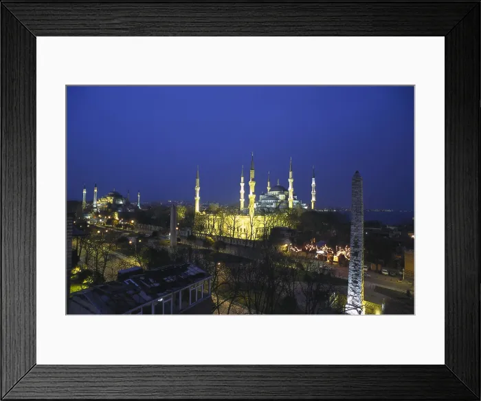 Framed Print : TURKEY. THRACE. ISTANBUL. Istanbul. Sultanahmet Square, Haghia Sophia and the Blue Mosque. AISA / Everett Collection**US SALES ONLY**