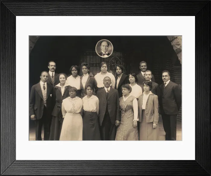 Framed Print : Howard University Law School class at Rankin Hall, Washington, D.C, ca. 1910-1919