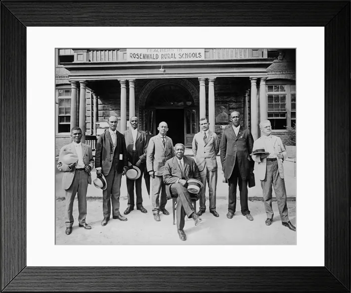 Framed Print : Group portrait teachers of the Rosenwald Rural Schools Framed Print : Group portrait teachers of the Rosenwald Rural Schools