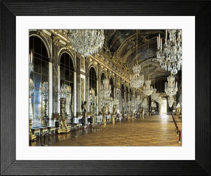 Framed Print : FRANCE. Versailles. Palace of Versailles. Hall of Mirrors. Classicism. Architecture. AISA / Everett Collection**US SALES ONLY**