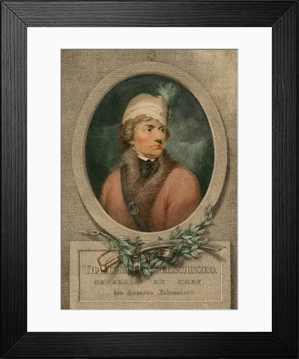 Framed Print : After the American Revolution, Thaddeus Kosciuszko returned to Europe