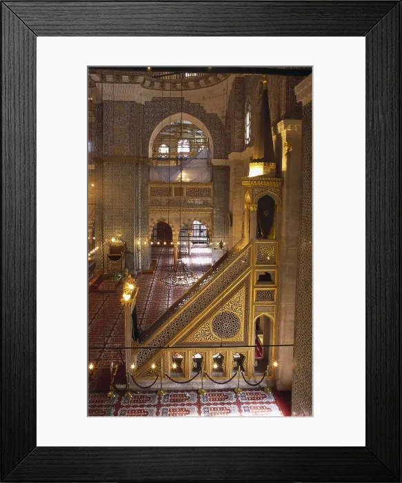 Framed Print : TURKEY. THRACE. ISTANBUL. Istanbul. Minbar of the New Mosque, Yenni Cemi. Architecture. AISA / Everett Collection**US SALES ONLY** Framed Print : TURKEY. THRACE. ISTANBUL. Istanbul. Minbar of the New Mosque, Yenni Cemi. Architecture. AISA / Everett Collection**US SALES ONLY**