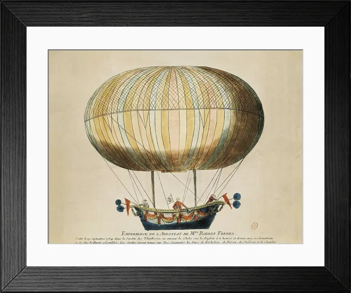 Framed Print : Experience of the brothers Robert's globe in the Tuileries Garden (19th September 1784). Engraving. AISA / Everett Collection**US SALES ONLY** Framed Print : Experience of the brothers Robert's globe in the Tuileries Garden (19th September 1784). Engraving. AISA / Everett Collection**US SALES ONLY**
