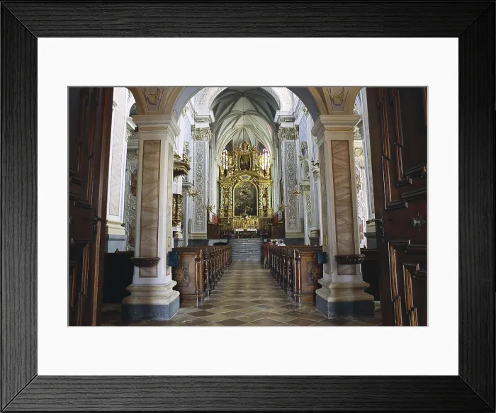 Framed Print : AUSTRIA. Krems. Gttweig Abbey. Church inside the monastery. Baroque art. AISA / Everett Collection**US SALES ONLY**