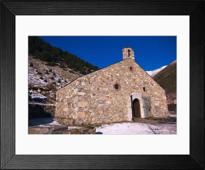 Framed Print : SPAIN. GERONA. Ripolls. Nuria Valley (1967m. h.). Hermitage of San Gil (1615). General view. Architecture. AISA / Everett Collection**US SALES ONLY**