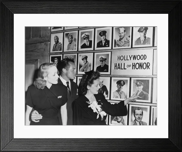 Framed Print : Wall of Honor in the Hollywood Canteen for servicemen during World War 2 Framed Print : Wall of Honor in the Hollywood Canteen for servicemen during World War 2