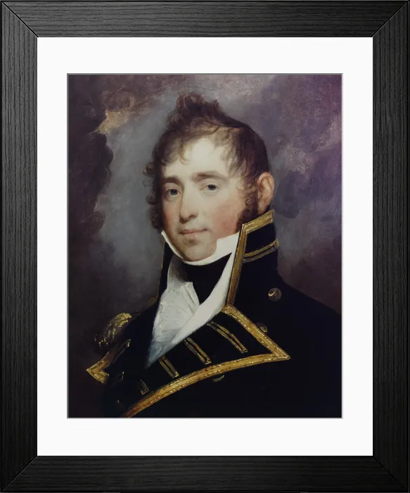 Framed Print : Captain James Lawrence, by Gilbert Stuart. He served in the US Navy during the Quasi War with France and the War of 1812 Framed Print : Captain James Lawrence, by Gilbert Stuart. He served in the US Navy during the Quasi War with France and the War of 1812