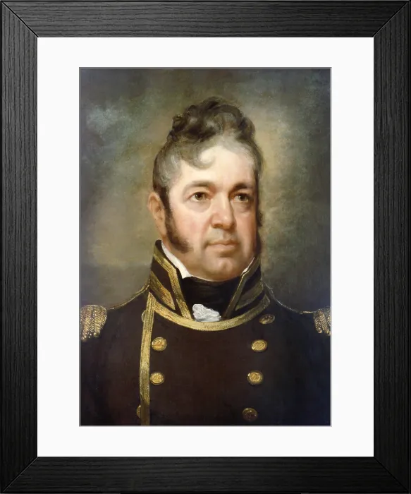 Framed Print : Commodore William Bainbridge, served in four American wars: Quasi War with France, First Barbary War, War of 1812, and Second Barbary War Framed Print : Commodore William Bainbridge, served in four American wars: Quasi War with France, First Barbary War, War of 1812, and Second Barbary War