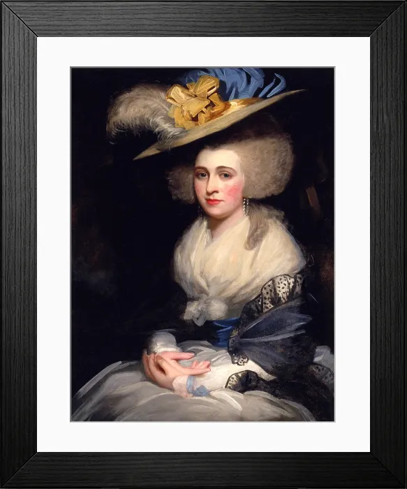 Framed Print : ABIGAIL ADAMS SMITH, by Mather Brown, 1785, British American painting, oil on canvas
