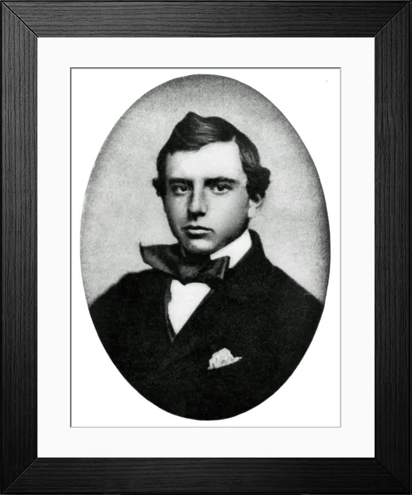 Framed Print : Henry Adams as a student at Harvard University in 1858