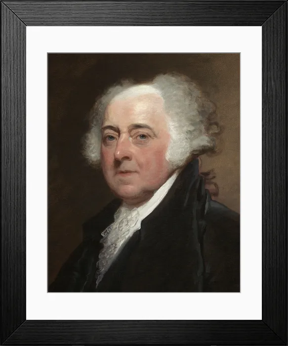 Framed Print : JOHN ADAMS, by Gilbert Stuart, c. 1800-1815, American painting, oil on canvas
