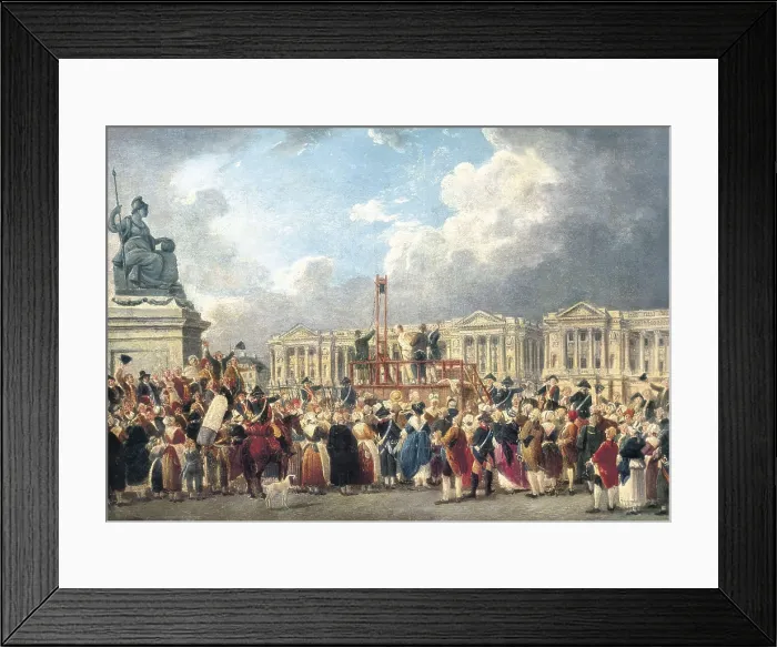 Framed Print : Capital Execution, Revolution Square. Work of the Pierre-Antoine Demachy's school. Oil on canvas. FRANCE. Paris. Muse Carnavalet (Carnavalet Museum) Framed Print : Capital Execution, Revolution Square. Work of the Pierre-Antoine Demachy's school. Oil on canvas. FRANCE. Paris. Muse Carnavalet (Carnavalet Museum)