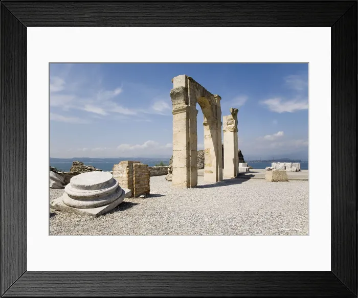 Framed Print : ITALY. Sirmione. Roman baths and Lake Garda. Roman art. AISA / Everett Collection**US SALES ONLY**