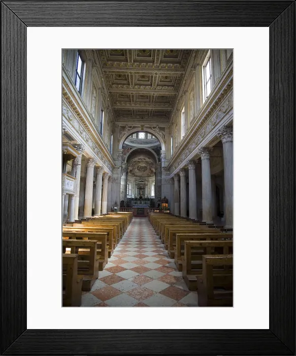 Framed Print : ITALY. Mantua. Cathedral, built by Giulio Romano (16th c.). Interior. Mannerism art. Architecture. AISA / Everett Collection**US SALES ONLY**