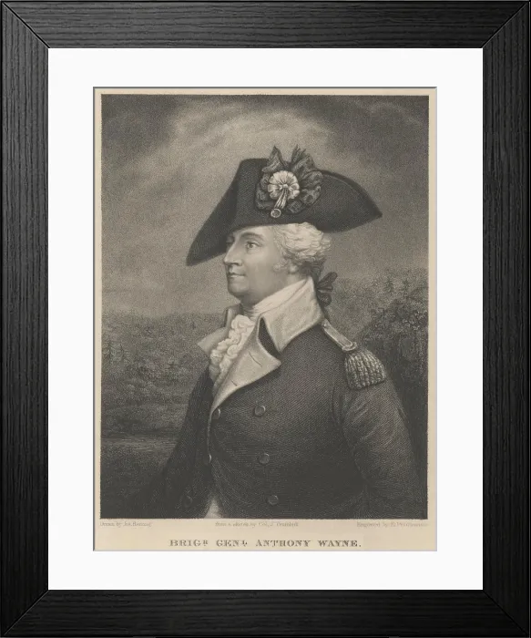 Framed Print : Gen. Anthony Wayne was a veteran of the American Revolution who returned to command in the Northwest Indian War, 1785-95