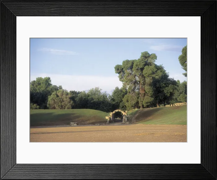 Framed Print : GREECE. WESTERN GREECE. ELIS. Olympia. Access gate to the ancient stadium. AISA / Everett Collection**US SALES ONLY**