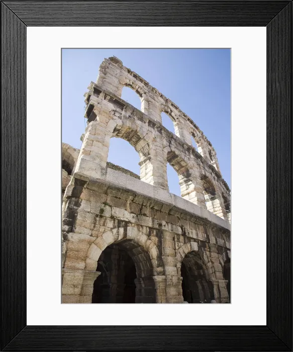 Framed Print : ITALY. Verona. Arena di Verona, Roman amphitheatre (30 AD). Roman art. Architecture. AISA / Everett Collection**US SALES ONLY**