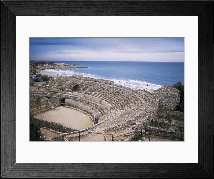 Framed Print : Roman amphiteatre of Tarraco. 1st-2nd c. SPAIN. CATALONIA. TARRAGONA. Tarragona. Roman art. Early Empire. Architecture. AISA / Everett Collection**US SALES ONLY**