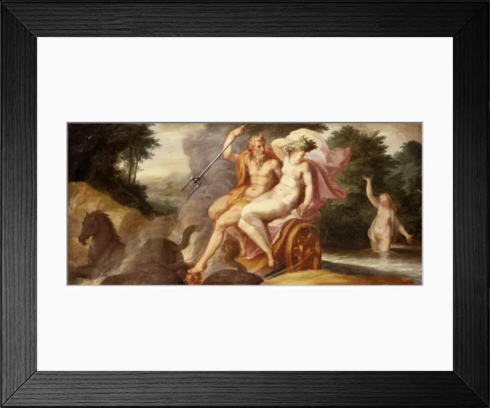 Framed Print : Rape of Proserpina (Ratto di Proserpina), by Jan Soens also known as the Flamish, end of the 16th Century - Italy, Campania, Naples, Capodimonte Reggia