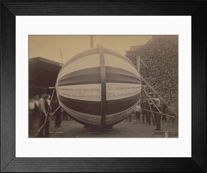 Framed Print : Great Republican Harrison and Morton campaign ball, 1888