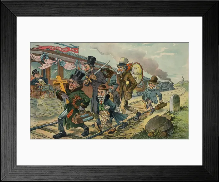 Framed Print : BUSTED, PUCK Magazine cartoon showing William Jennings Bryan walking away from Washington DC. Dec. 20, 1899 Framed Print : BUSTED, PUCK Magazine cartoon showing William Jennings Bryan walking away from Washington DC. Dec. 20, 1899