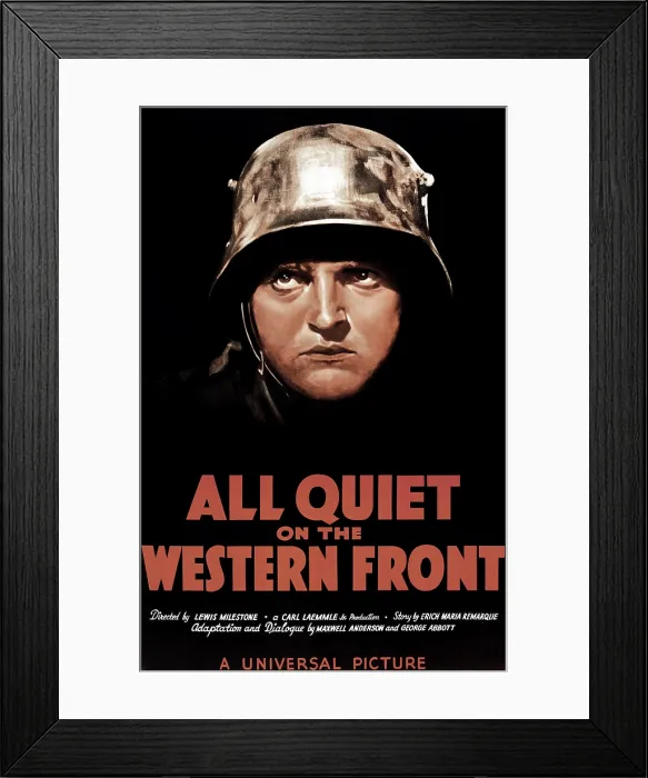 Framed Print : ALL QUIET ON THE WESTERN FRONT, Lew Ayres, 1930