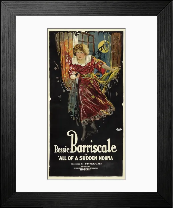 Framed Print : ALL OF A SUDDEN NORMA, Bessie Barriscale, 1919