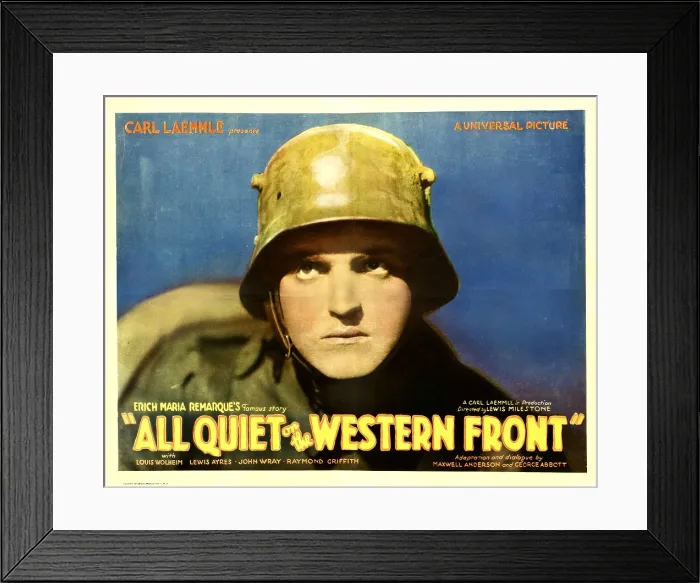 Framed Print : ALL QUIET ON THE WESTERN FRONT, Lew Ayres, 1930