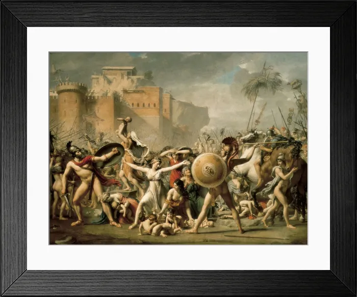 Framed Print : David, Jacques-Louis (1748-1825). The Sabine Women (Les Sabines). 1799. Neoclassicism. Oil on canvas. FRANCE. Paris. Louvre Museum. AISA / Everett Collection**US SALES ONLY** Framed Print : David, Jacques-Louis (1748-1825). The Sabine Women (Les Sabines). 1799. Neoclassicism. Oil on canvas. FRANCE. Paris. Louvre Museum. AISA / Everett Collection**US SALES ONLY**