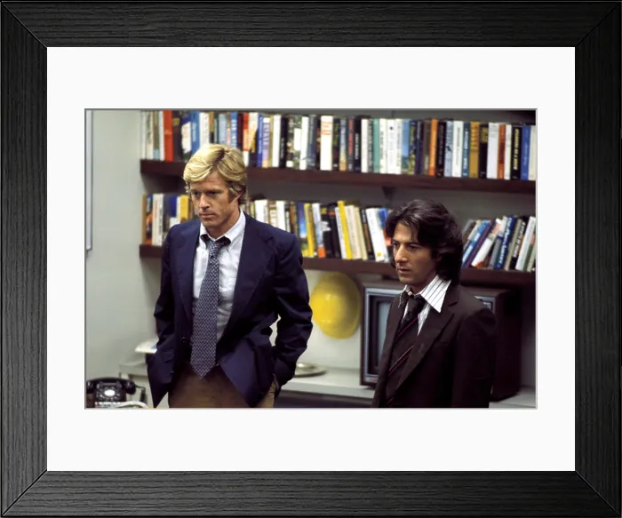 Framed Print : ALL THE PRESIDENT'S MEN, Robert Redford, Dustin Hoffman, 1976