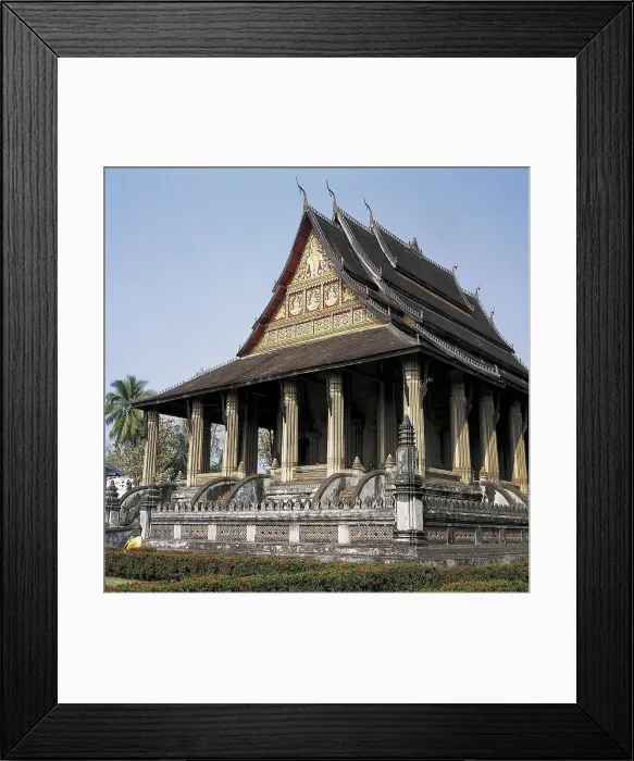 Framed Print : LAOS. VIENTIANE. Vientiane. Haw Phra Kaew or Temple of the Emerald Buddha. AISA / Everett Collection**US SALES ONLY**