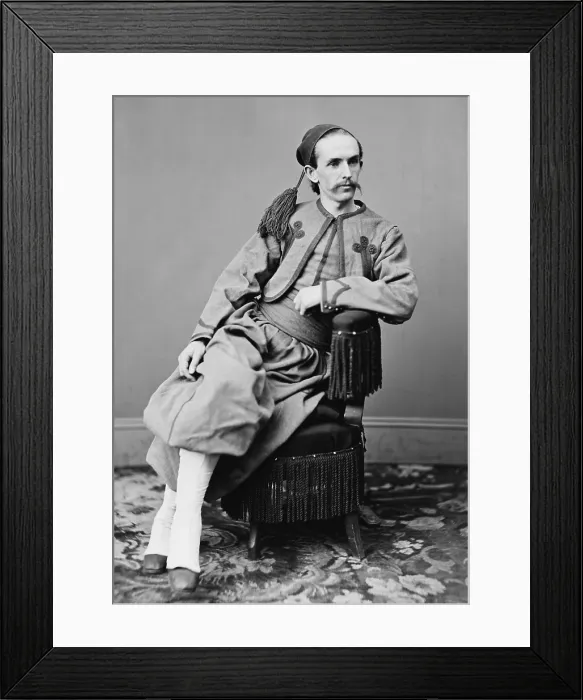Framed Print : John Surratt, was suspected of involvement in the Lincoln assassination, but evaded capture by escaping to Canada, then to Europe Framed Print : John Surratt, was suspected of involvement in the Lincoln assassination, but evaded capture by escaping to Canada, then to Europe