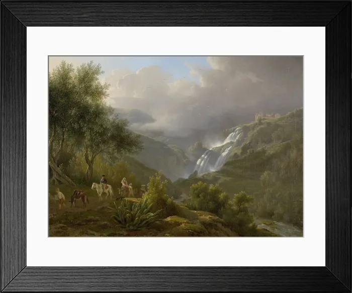 Framed Print : The Cascades at Tivoli, with a Storm Approaching, by Abraham Teerlink, 1824, Dutch oil painting on canvas Framed Print : The Cascades at Tivoli, with a Storm Approaching, by Abraham Teerlink, 1824, Dutch oil painting on canvas