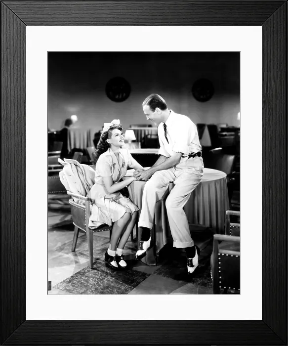Framed Print : YOU WERE NEVER LOVELIER, from left, Rita Hayworth, Fred Astaire, 1942