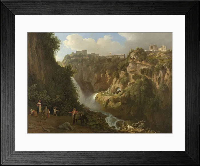 Framed Print : The Waterfall at Tivoli, by Abraham Teerlink, 1824, Dutch painting, oil on canvas Framed Print : The Waterfall at Tivoli, by Abraham Teerlink, 1824, Dutch painting, oil on canvas